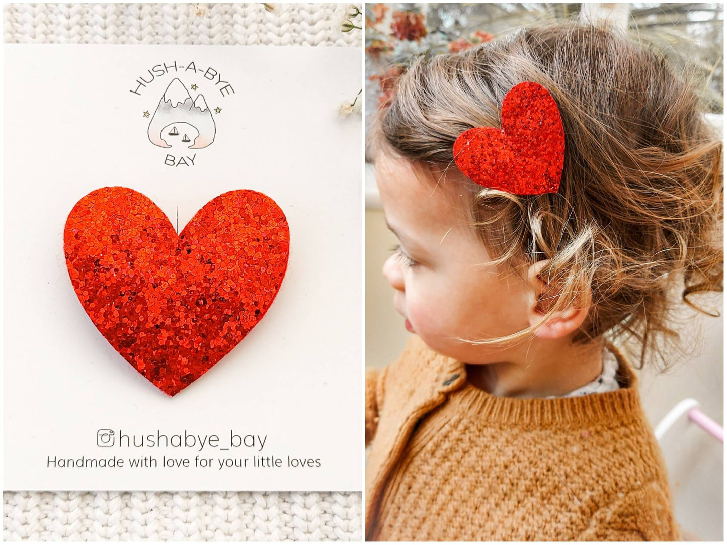 Heart Hair Clip, Red Heart Glitter Clip, Fringe Clips, Toddler Hair Clips, Baby Hair Clips, Large Red Heart Hair Clip, Valentines Hair Clip