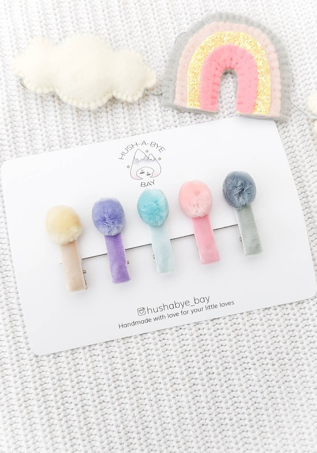 Pompom Hair Clips, Toddler Hair Clips, Baby Hair Clips, Fringe Clips, Pastel Hair Clips, Pink Hair Clips, Velvet Hair Clips, Fluffy Ball
