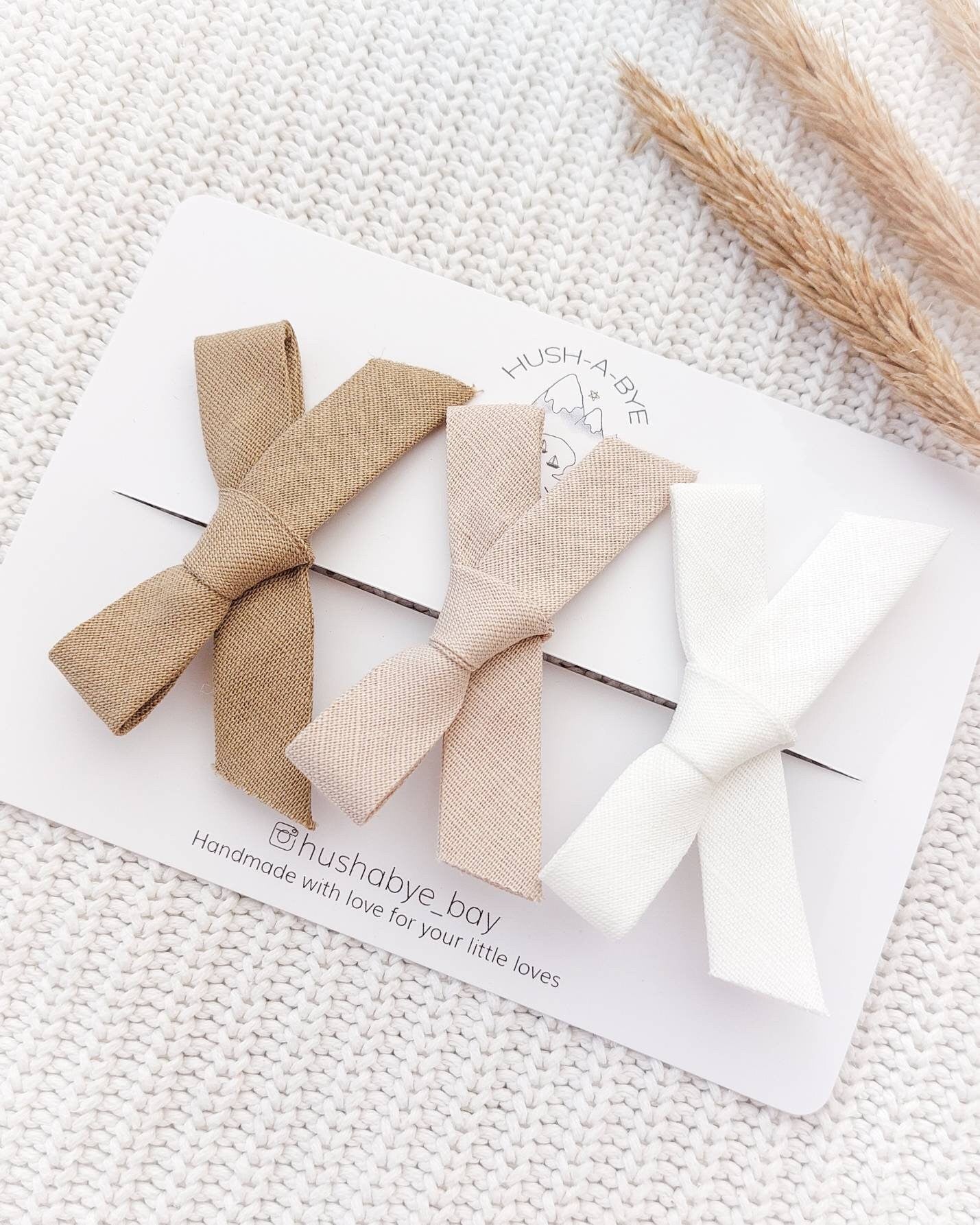 Linen Hair Bows, Neutral Hair Bows, Linen Bow, Nude Bow, Ivory Bow, Baby Bows, Toddler Bow, Baby Hair Bows, Bow Hair Clips, Bow Set