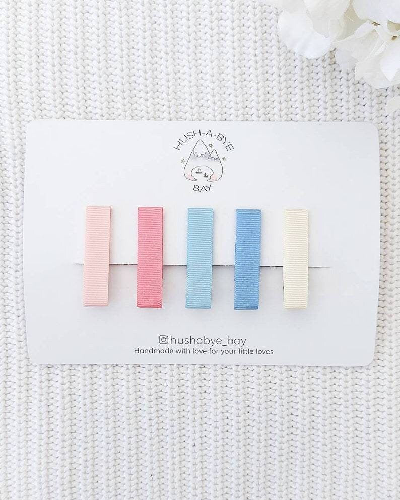 Toddler Hair Clips, Rainbow Fringe Clips, Grosgrain Ribbon Hair Clips, Baby Hair Clips, Hair Clip Set, Multicoloured hair clips, Barrettes
