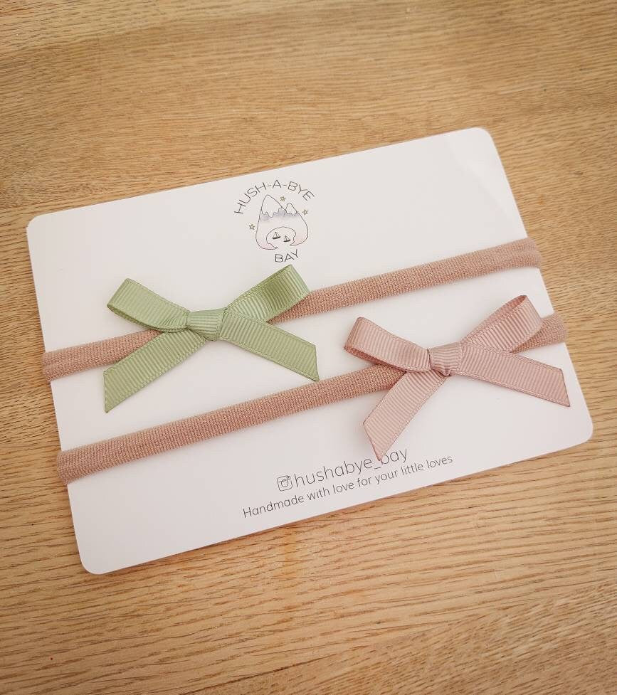 Baby Bow Headband, Newborn Bows, Newborn Headband, Baby Bows, Baby Headband, Soft Nylon Headband, Baby Hair Accessories, Baby Hair Bows