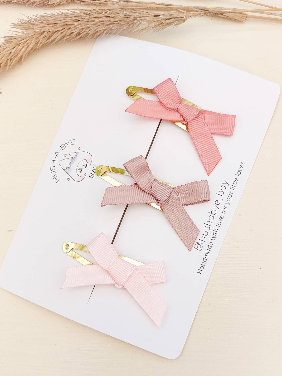 Pink Hair Bows, Pink Bow Snap Clips, Pink Bows, Baby Bows, Toddler Hair Bows, Girls Hair Bows, Baby Snap Clips, Barrettes, Fringe Clips