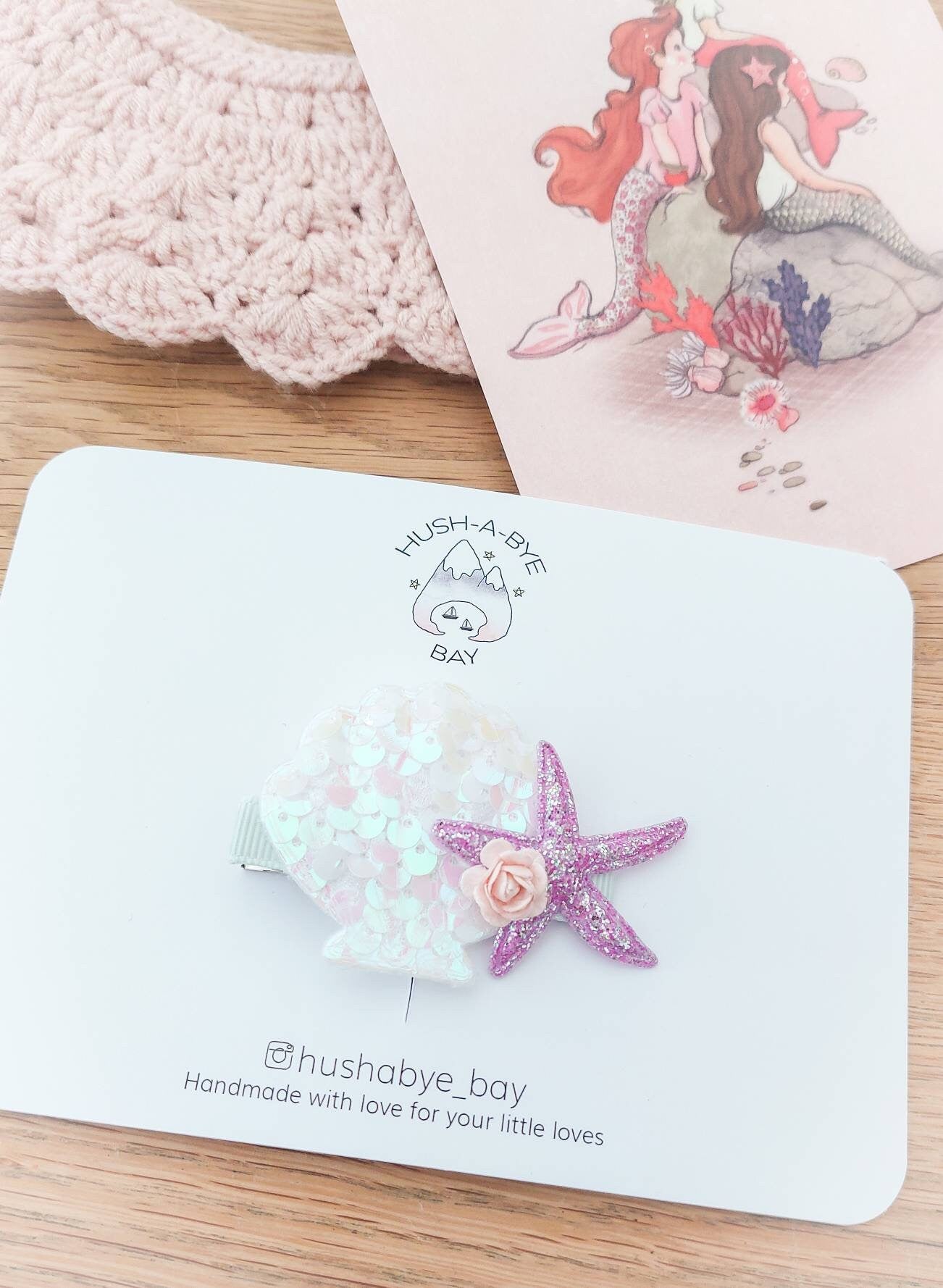 Mermaid Hair Clip, Mermaid Shell Hair Clip, Mermaid Party Hair Clip, Toddler Hair Clips, Girls Hair Clips, Mermaid Costume, Sequin Hair Clip