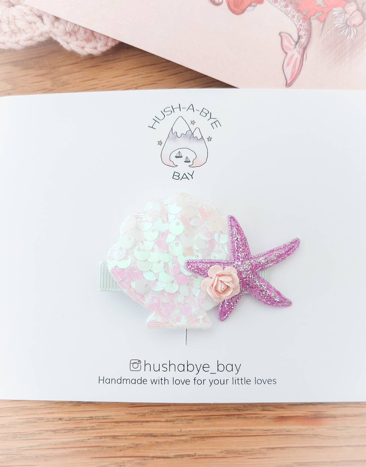 Mermaid Hair Clip, Mermaid Shell Hair Clip, Mermaid Party Hair Clip, Toddler Hair Clips, Girls Hair Clips, Mermaid Costume, Sequin Hair Clip