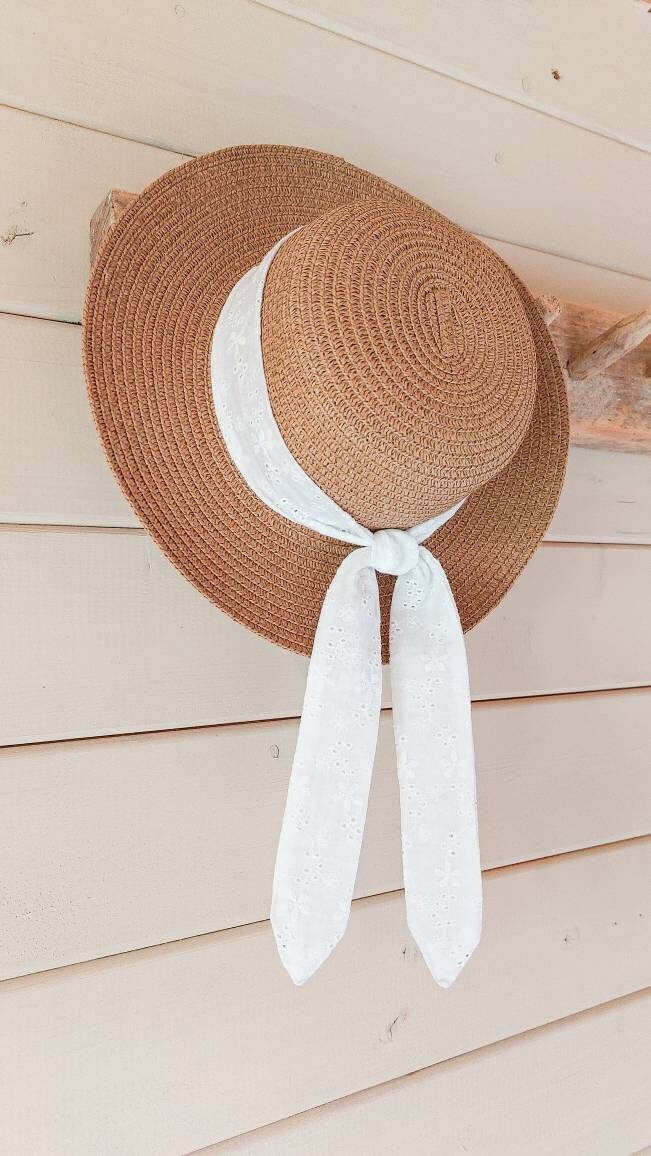 Girls Straw Hat, Sun Hat, Toddler Sun Hat, Boater, Childs Straw Hat, Rifle Paper, Liberty Fabric, Summer Hat, Girls Hat, Toddler Straw Hat