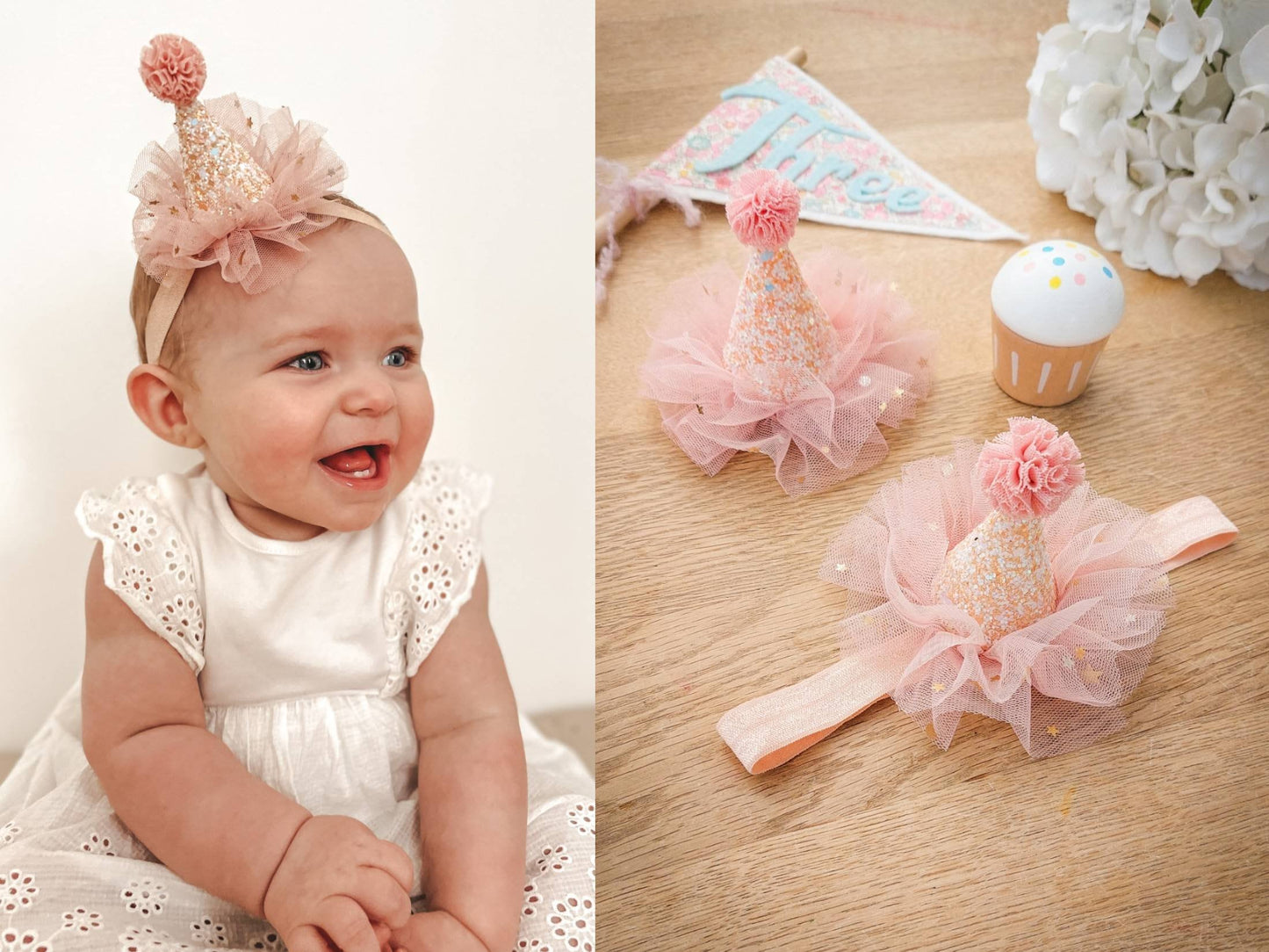 Party Hat, Baby Party Hat, 1st Party Hat, Toddler Party Hat, Birthday Party Hat, Party Crown, Glitter Party Hat, Pom Pom Party Hat