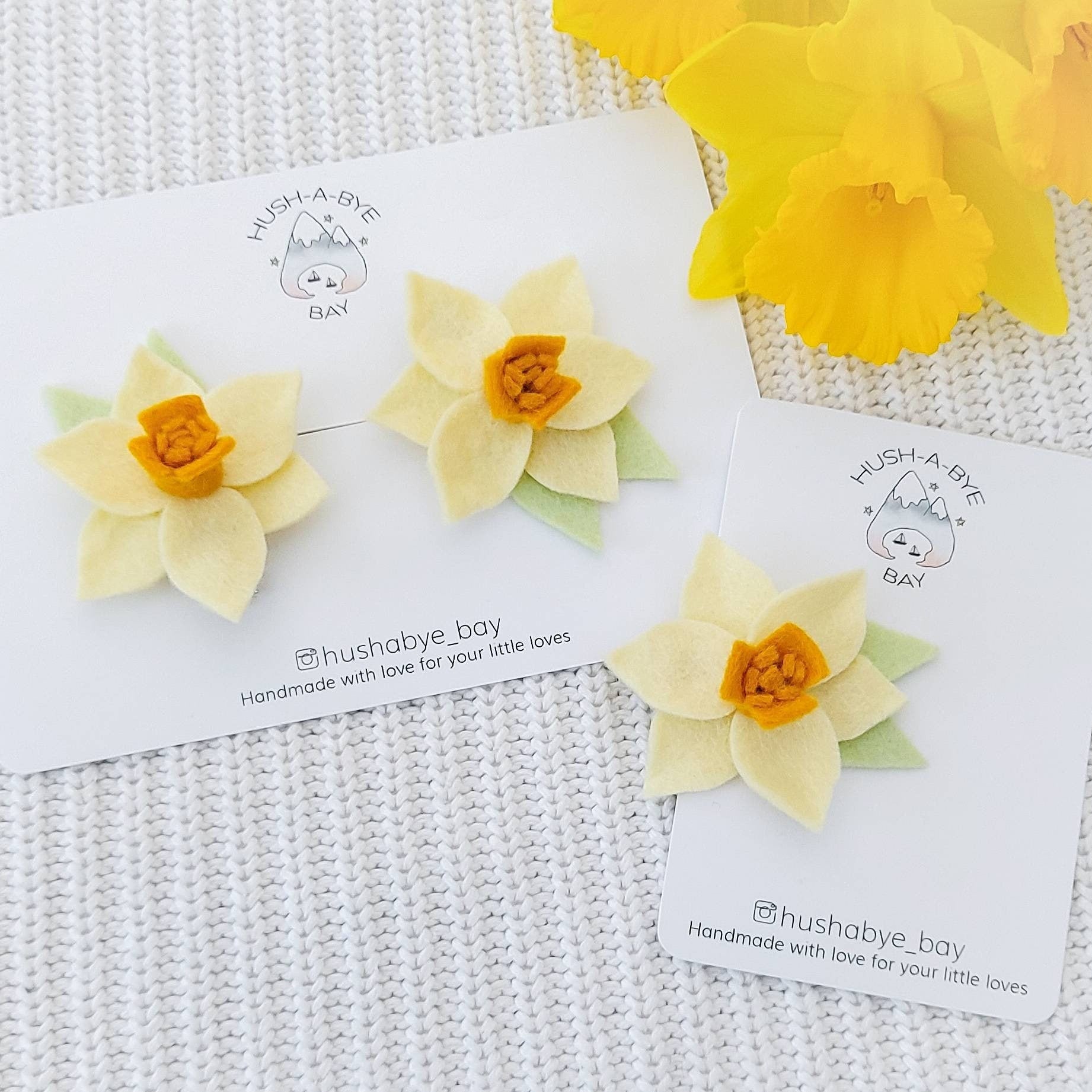 Daffodil Hair Clip, Easter Hair Clip, Baby Hair Clip, Toddler Hair Clip, Easter Gift, St Davids Day, Welsh