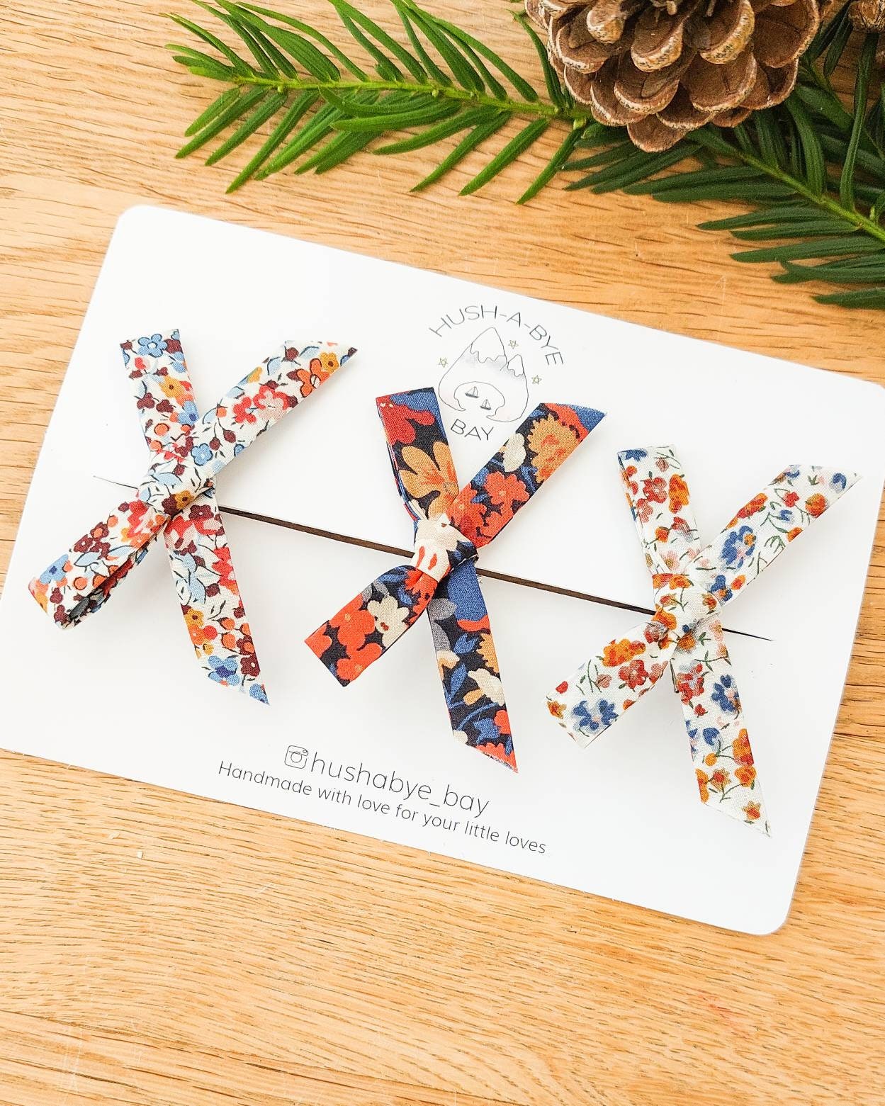 Liberty Petite Bows - Autumn