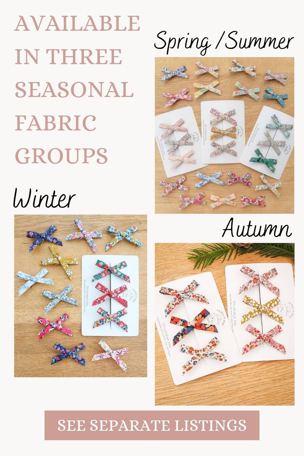 Liberty Petite Bows - Spring