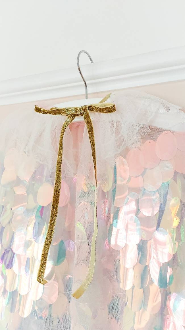 Festival Cape, Mermaid Cape, Princess Cape, Costume Cape, Sequin Cape, Sparkly Cape, Fancy Dress Cape, Girls Costume, Girls Dress Up, Party