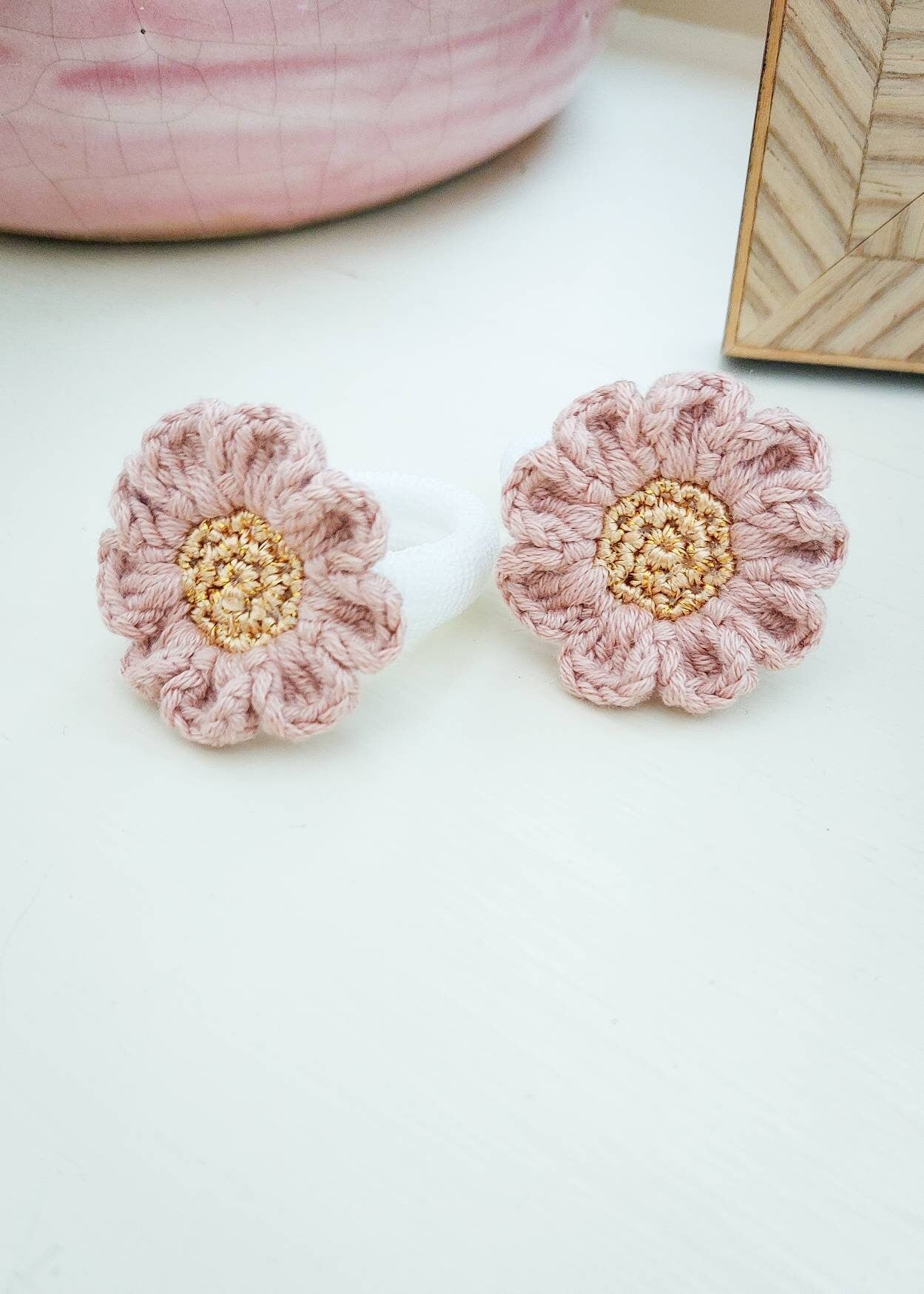 Flower Knitted Hair Ties
