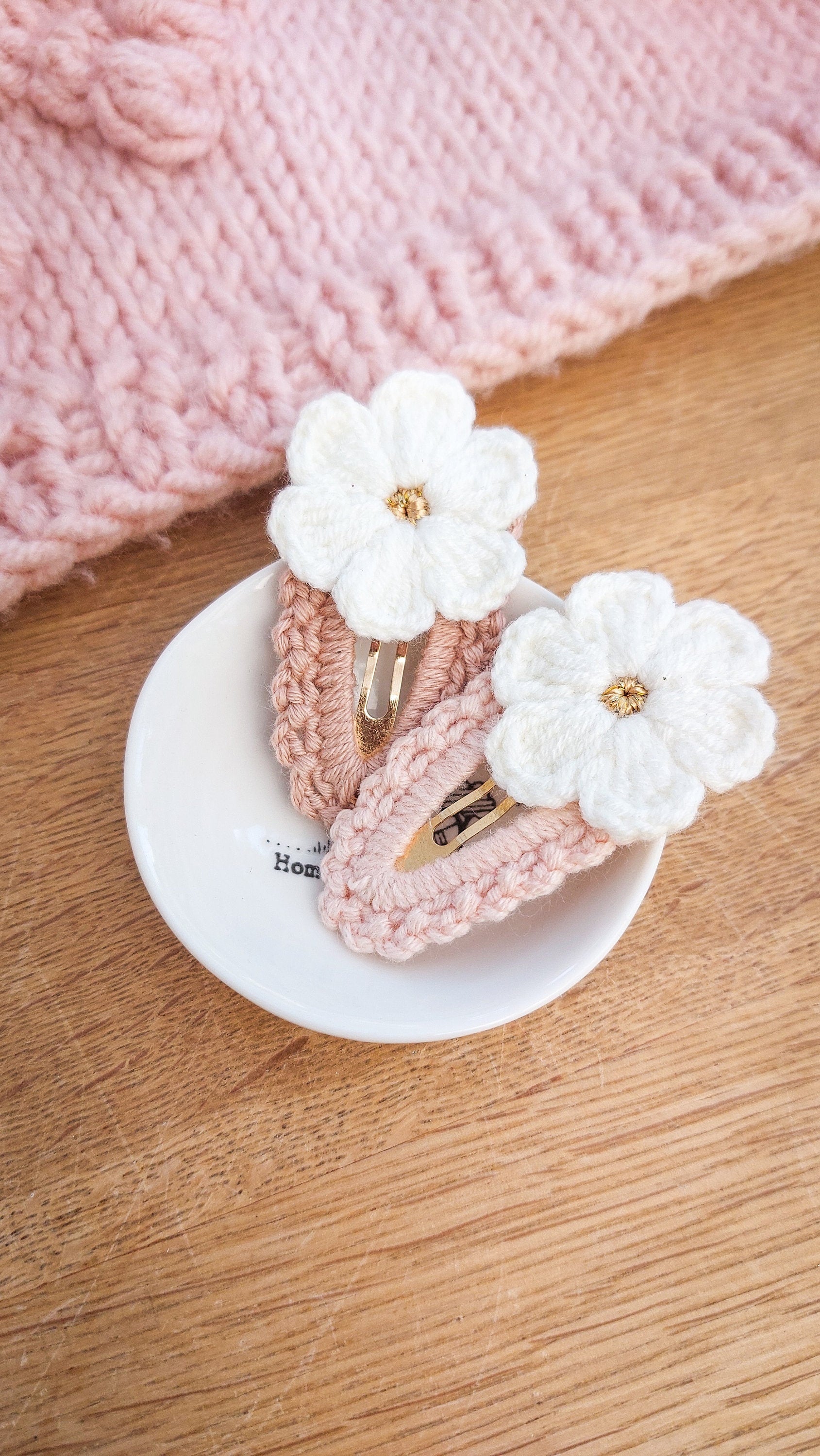Flower Hair Clips, Knitted Hair Clips, Crochet Hair Clips, Girls Snap Clips, Toddler Hair Clips, Baby Hair Clips, Baby Snap Clips, Barrettes