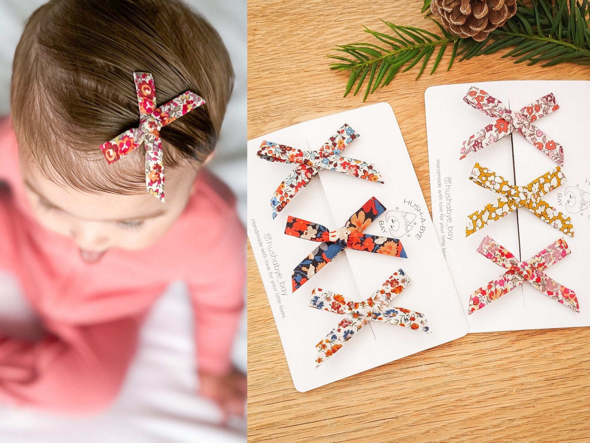 Liberty Petite Bows - Autumn