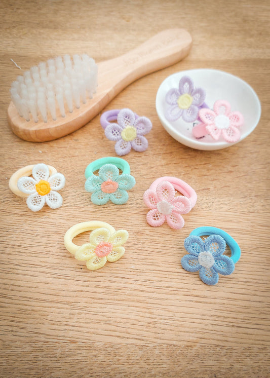 Pair of Baby Hair Ties, Toddler Hair Bands, Baby Hair Bands, Soft Hair Bobbles, Mini Hair Bands, Small Elastics, No Snag Bands