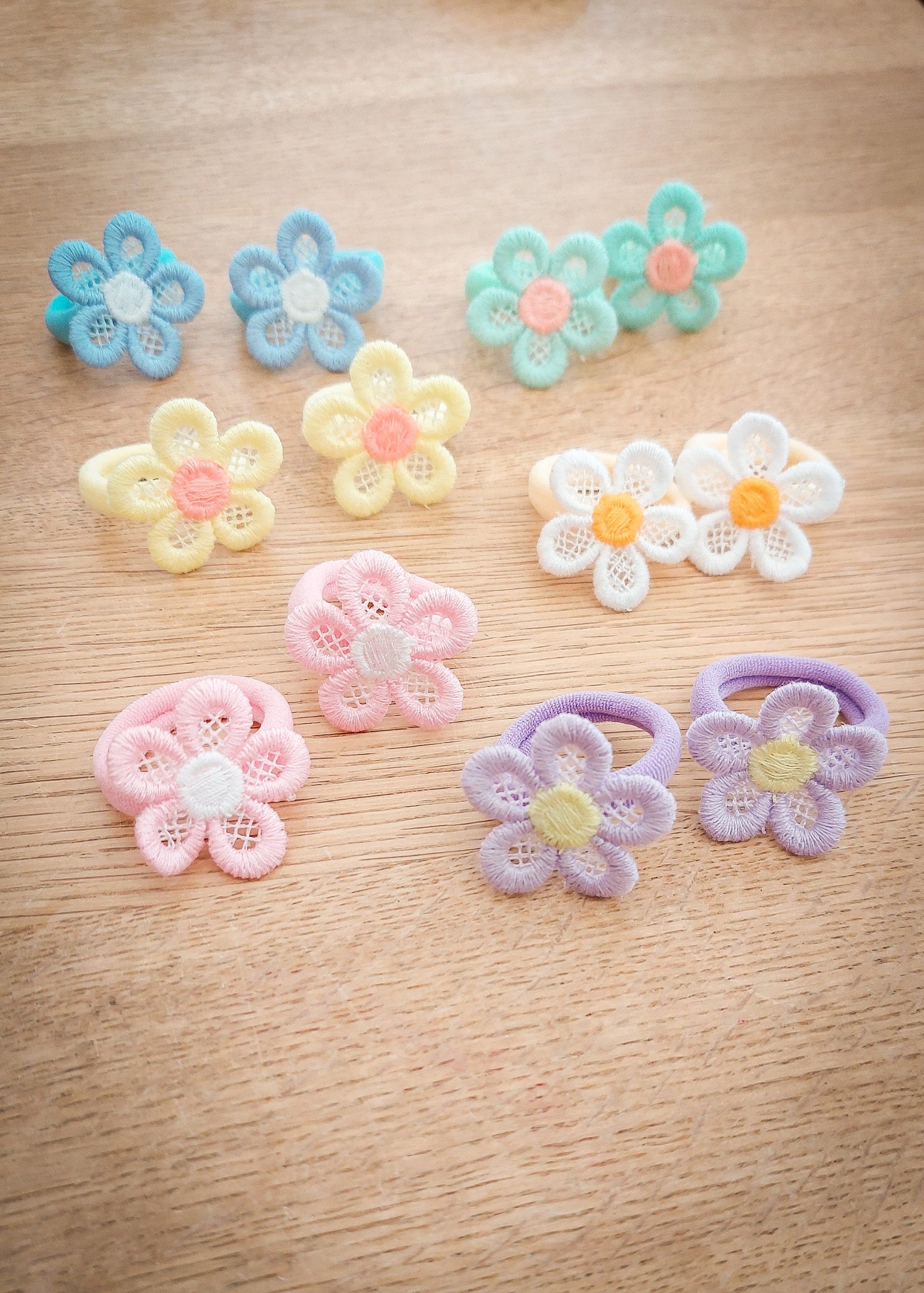 Pair of Baby Hair Ties, Toddler Hair Bands, Baby Hair Bands, Soft Hair Bobbles, Mini Hair Bands, Small Elastics, No Snag Bands