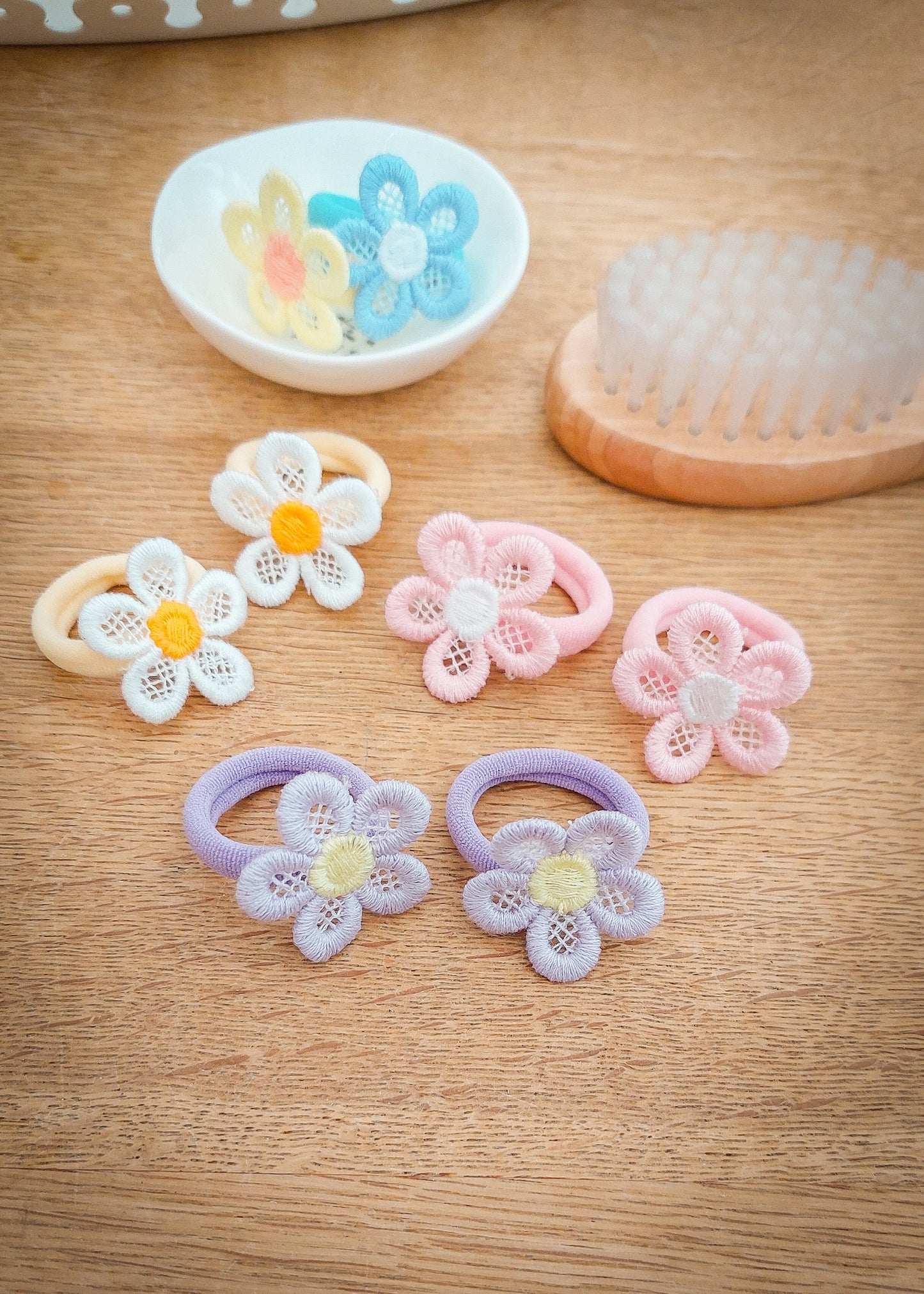 Pair of Baby Hair Ties, Toddler Hair Bands, Baby Hair Bands, Soft Hair Bobbles, Mini Hair Bands, Small Elastics, No Snag Bands