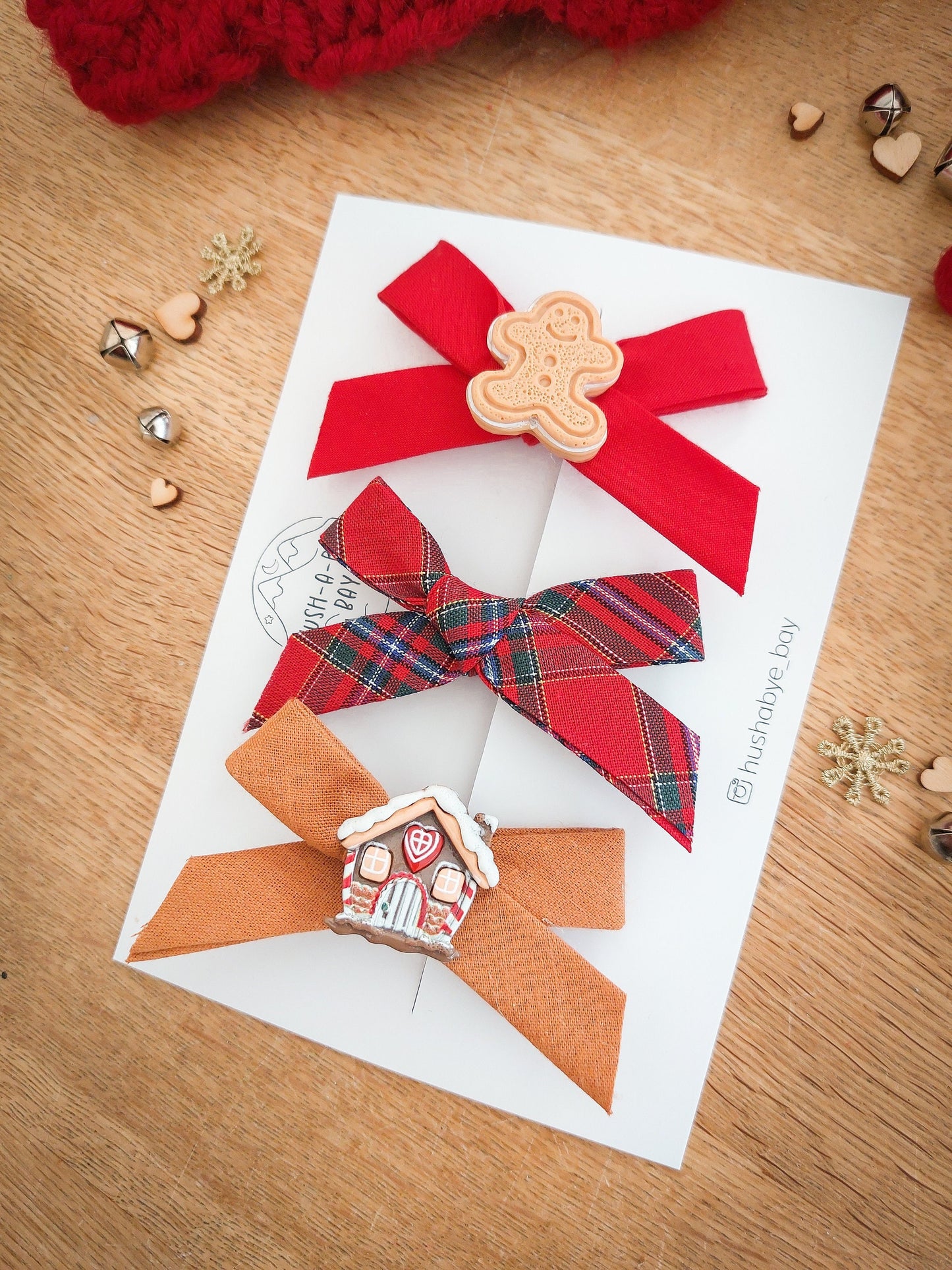 Christmas Hair Bows, Festive Hair Clips, Tartan Bow, Red Bows, Christmas Hair Accessories,Toddler Bows, Baby Hair Clip, Stocking Filler Gift