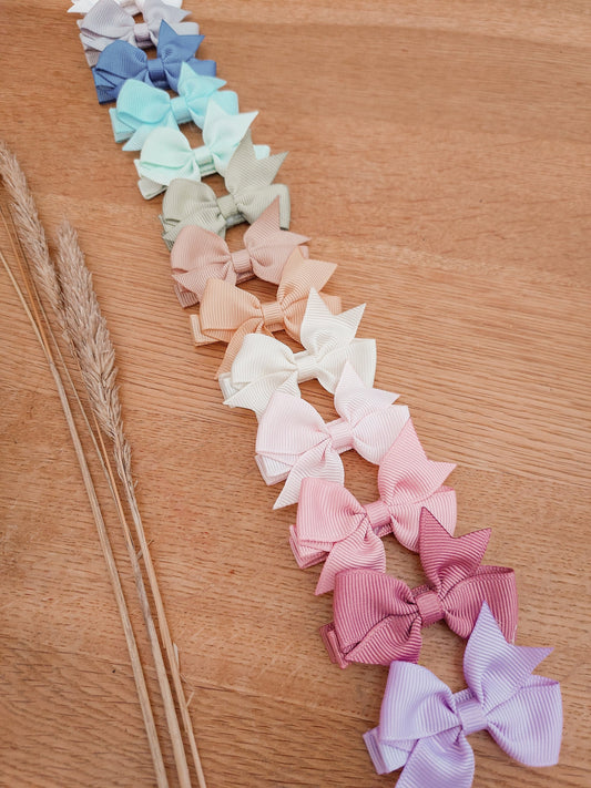 Baby Bows, Baby Hair Clips, Girls Bows, Lined Hair Clips, Baby Fringe Clips, First Hair Bows, Toddler Hair Clips, Gentle Hair Clips