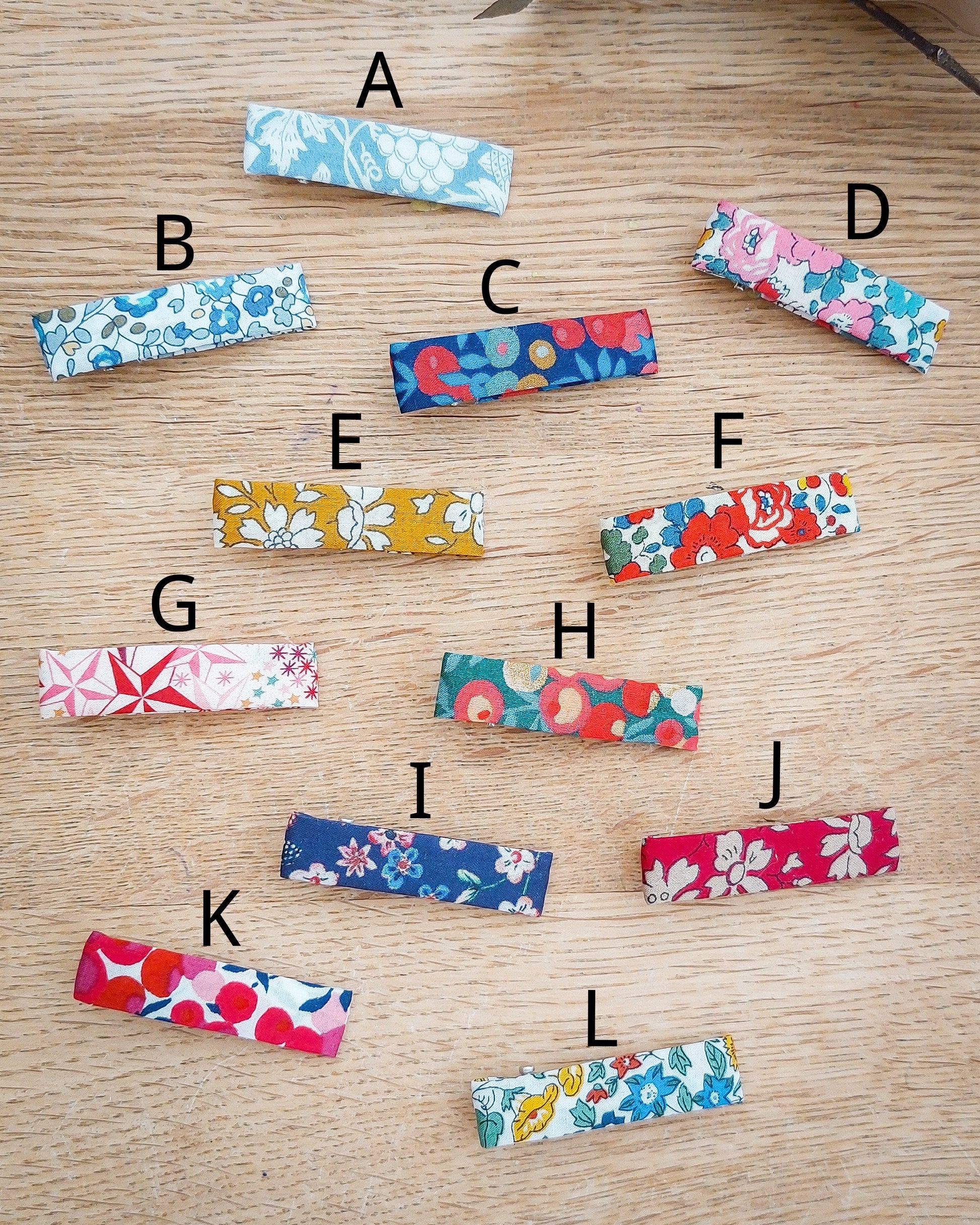 Liberty Hair Clips - Winter