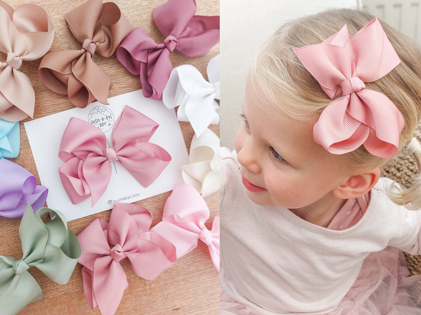 Girls Bows 4.5", Girls Hair Clips, Girls Big Bows, Large Bows, Occassion Bows, Toddler Bows, Pink Bows, Girls Hair Accessories, Wide Bows