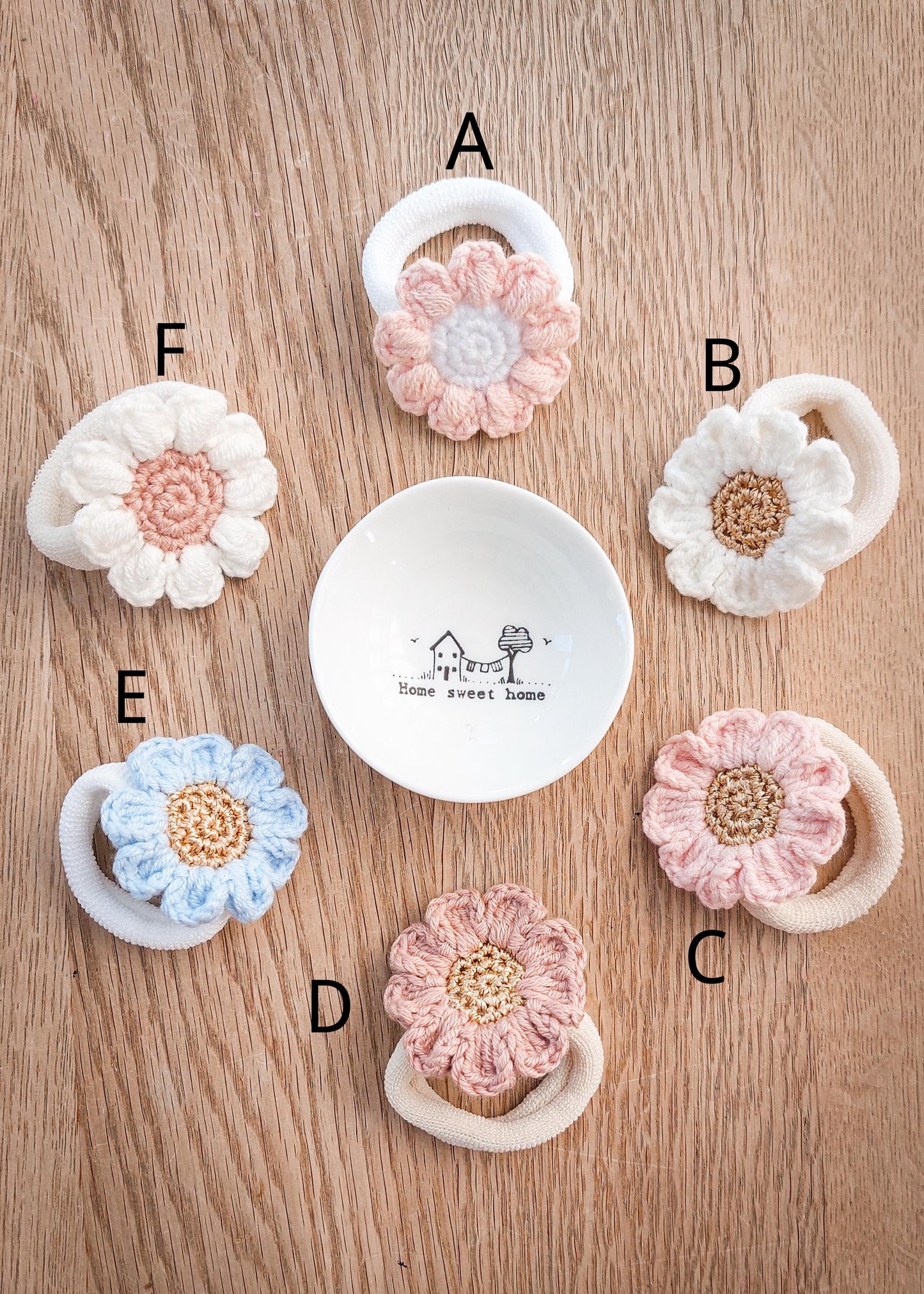 Flower Knitted Hair Ties
