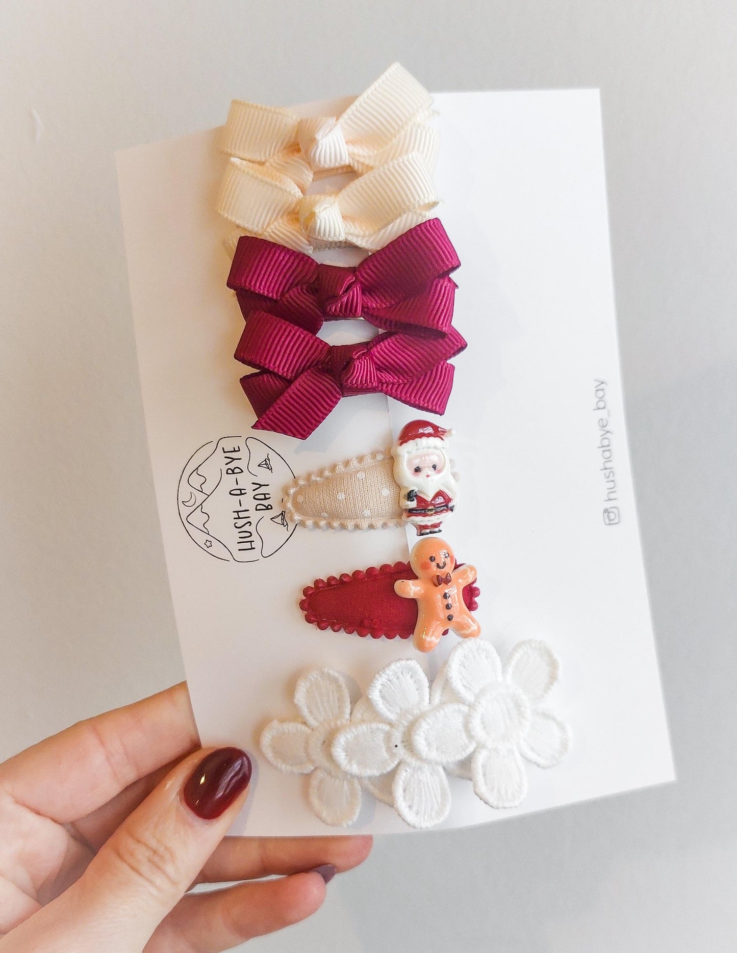 Baby Christmas Hair Clips, First Hair Clips, Baby Snap Clips, Christmas Hair Clips, Festive Hair Clip Set, Toddler Clips,Baby Christmas Gift