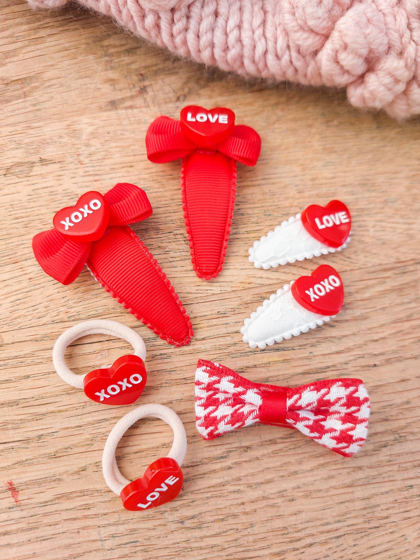 Valentines Bow, Valentines Hair Clip, Valentines gift for girls, Red Heart Hair Bow, Red Bow, Toddler Hair Clips, Baby Hair Clips, Baby Bow