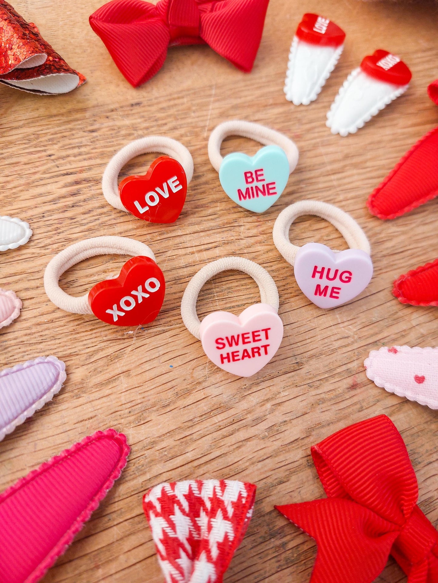 Valentines Bow, Valentines Hair Clip, Valentines gift for girls, Red Heart Hair Bow, Red Bow, Toddler Hair Clips, Baby Hair Clips, Baby Bow