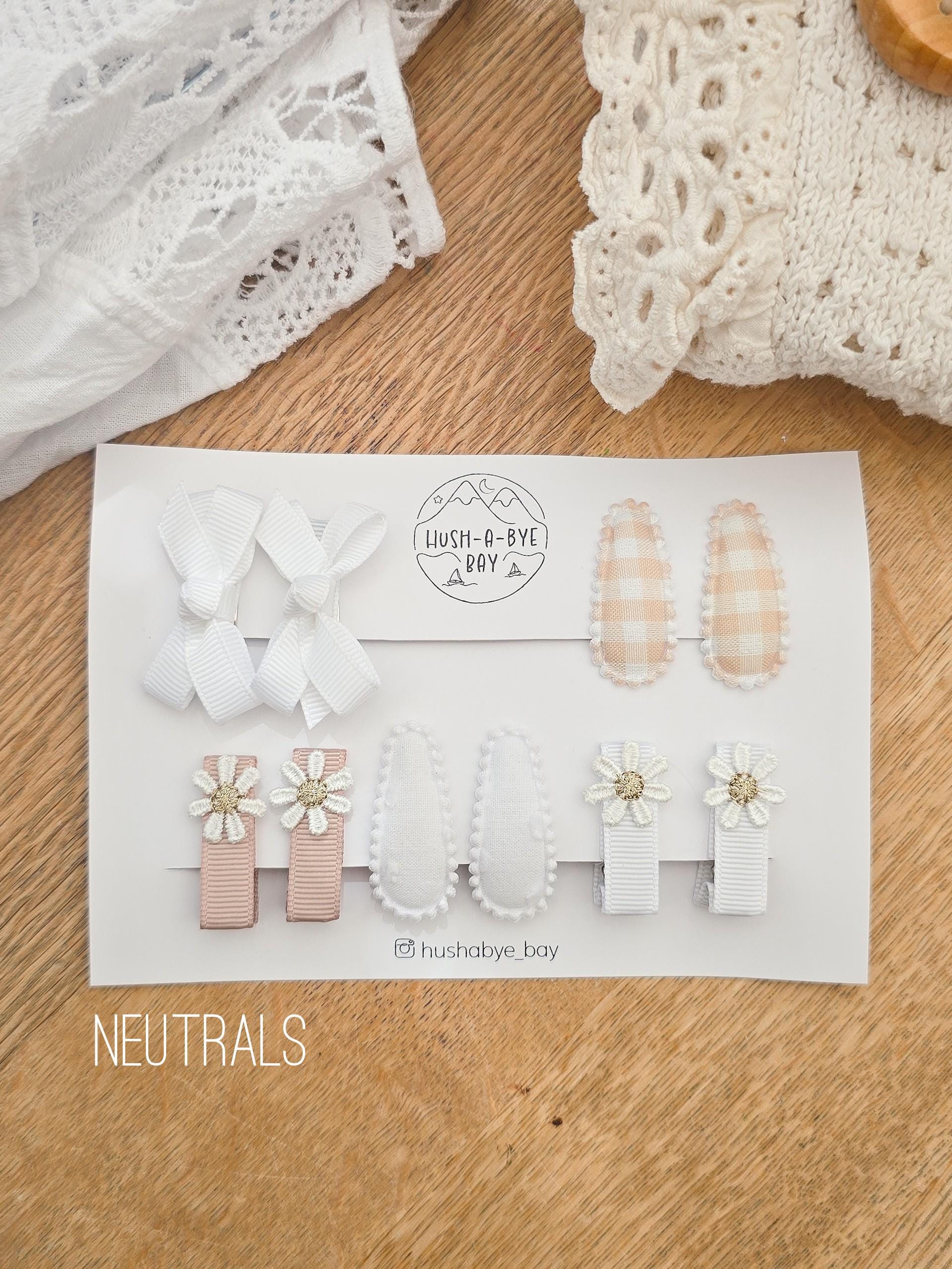 Baby First Hair Clips, Baby Hair Clips, Pigtail Clips, Baby Fringe Clips, Tiny Hair Clips, Toddler Clips, Gentle Clips, Hair Clip Set