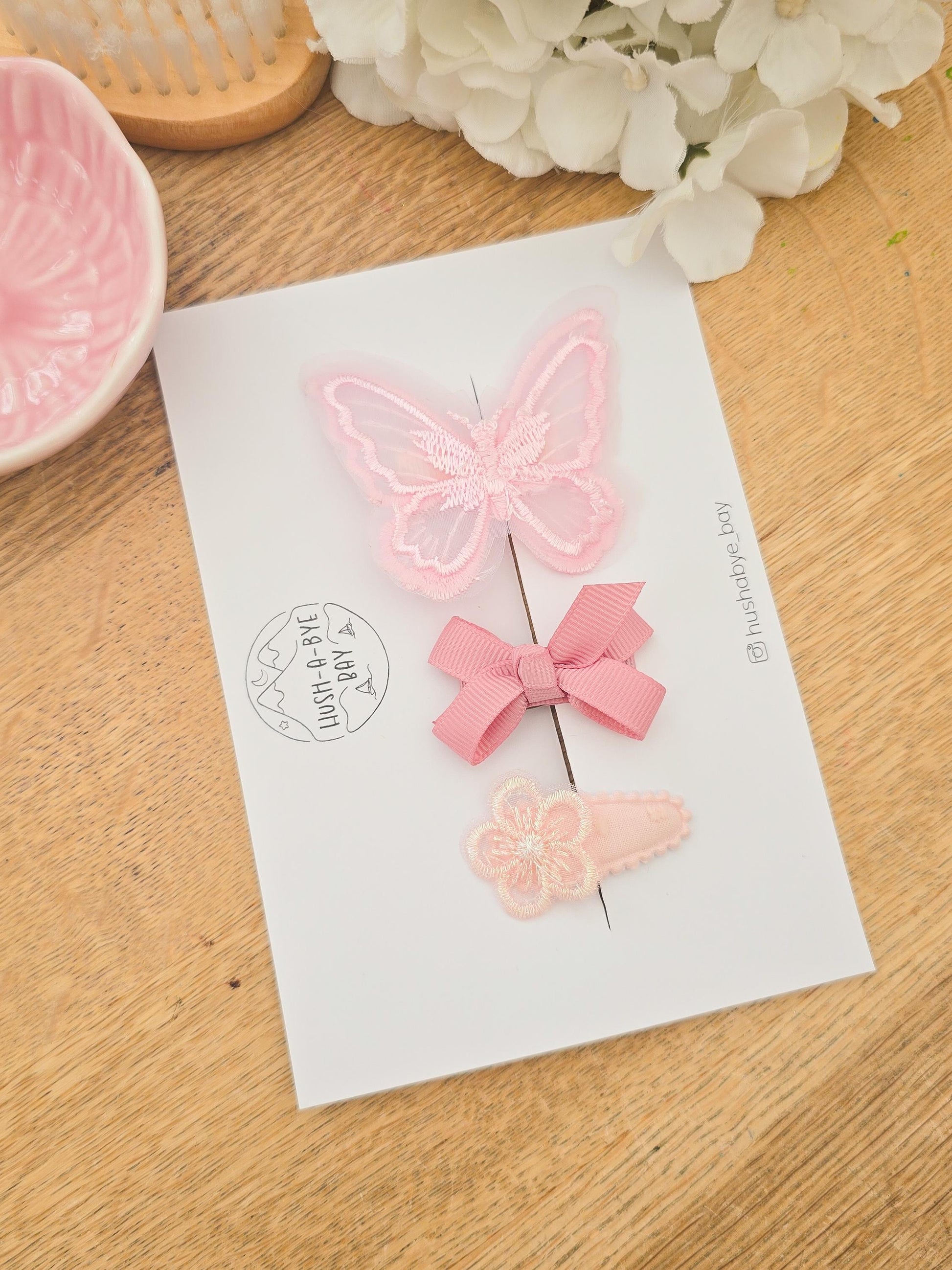 Butterfly Baby Hair Clip Set, Baby First Hair Clips, Baby Fringe Clips, Tiny Hair Clips, Toddler Clips, Gentle Clips, Baby Bows
