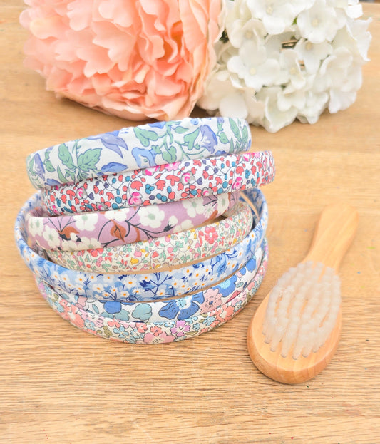 Liberty Alice Bands, Liberty Hairbands, Girls Hairbands, Floral Alice Bands, Pink Hairbands, Flower Alice Bands, Girls Hairbands - 1.5cm