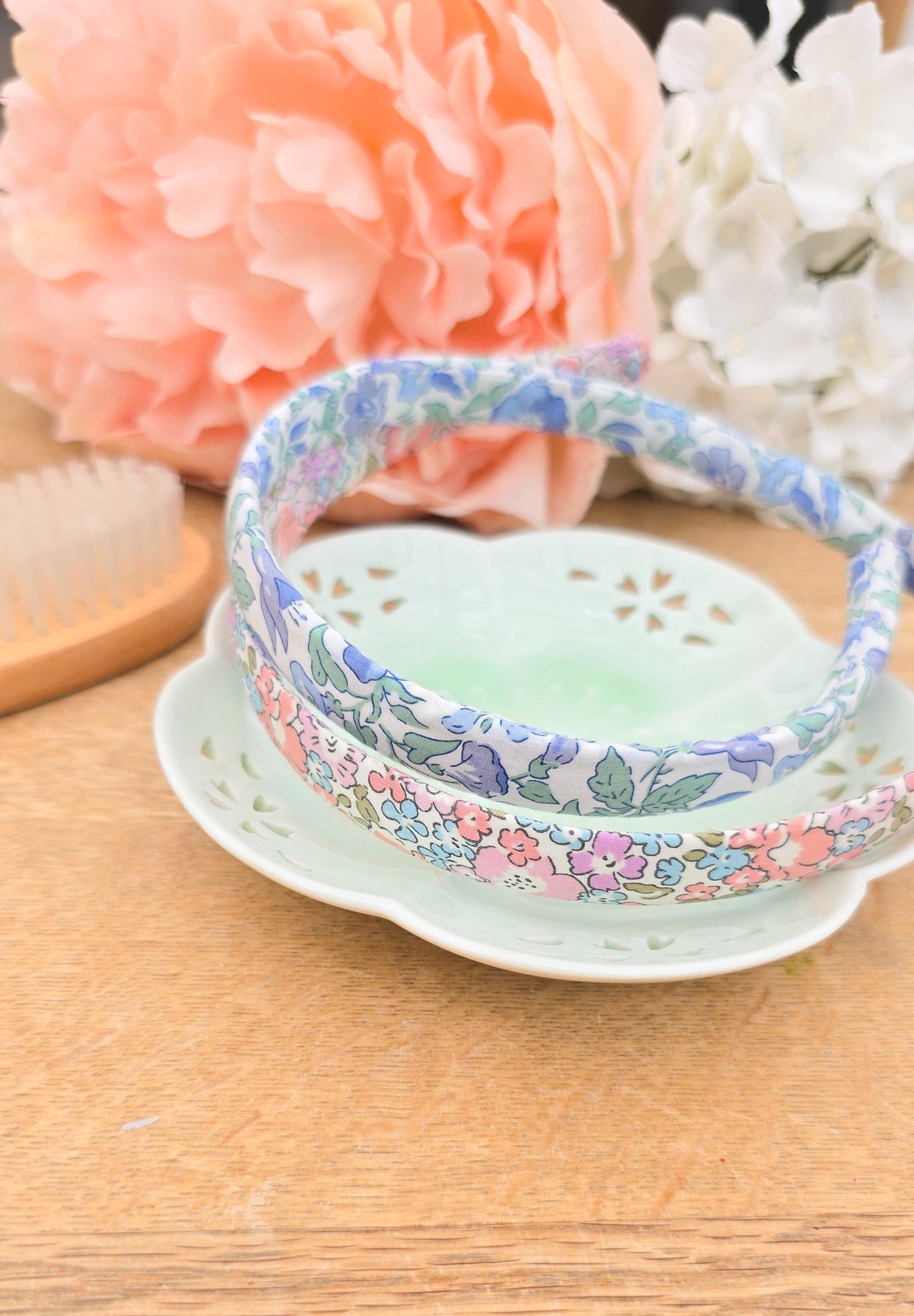 Liberty Alice Bands, Liberty Hairbands, Girls Hairbands, Floral Alice Bands, Pink Hairbands, Flower Alice Bands, Girls Hairbands - 1.5cm