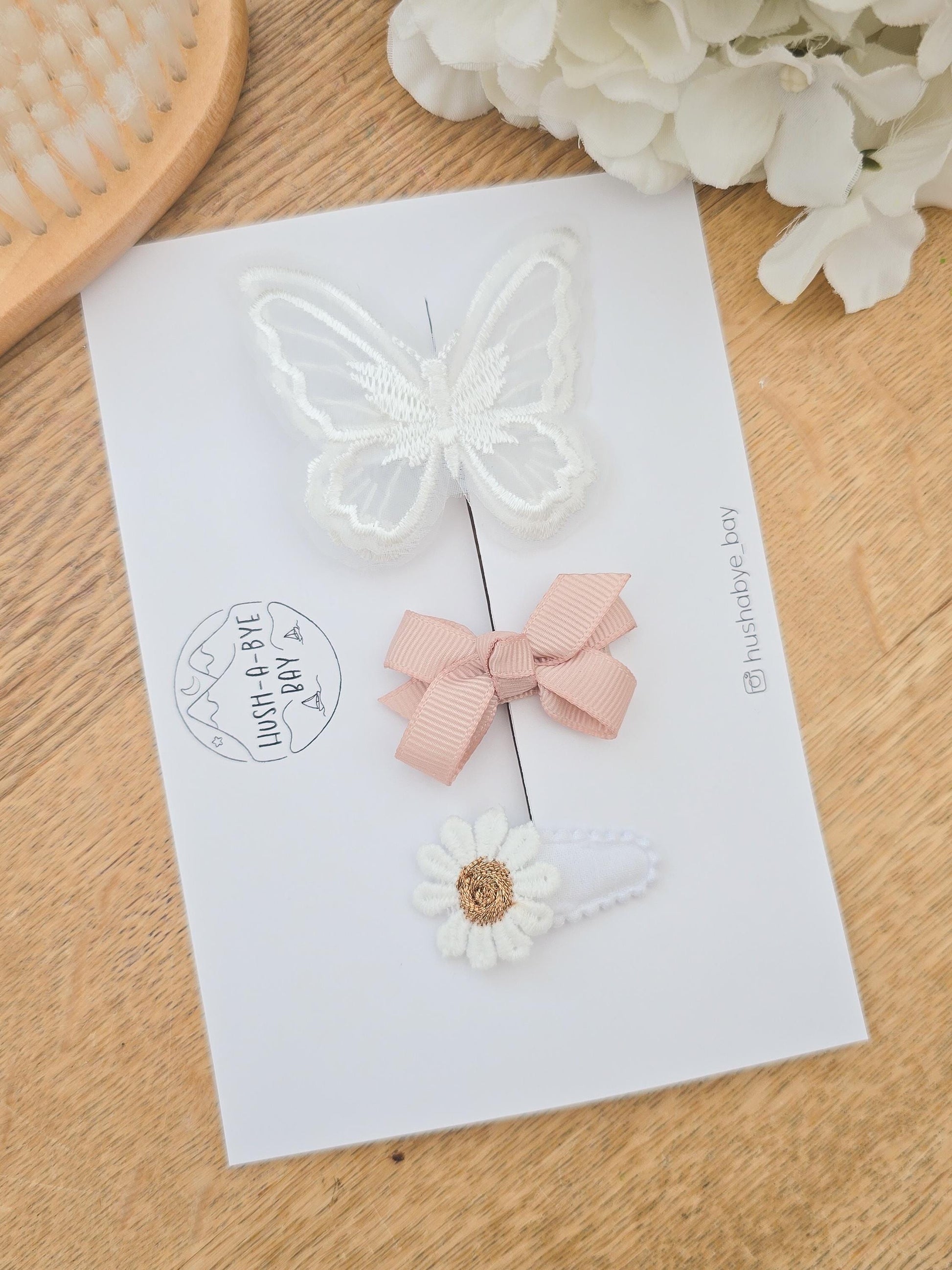 Butterfly Baby Hair Clip Set, Baby First Hair Clips, Baby Fringe Clips, Tiny Hair Clips, Toddler Clips, Gentle Clips, Baby Bows