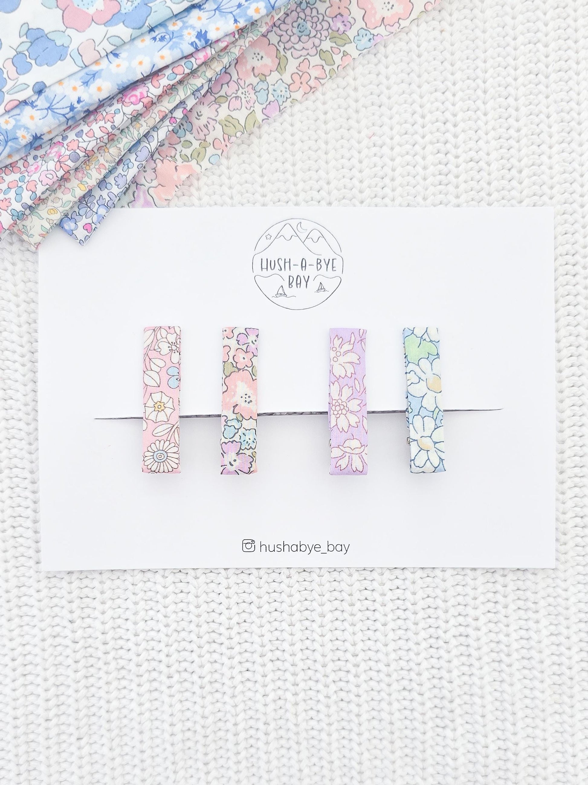 Liberty London Fabric Hair Clips, Baby Hair Clips, Fringe Clips, Liberty London Fabric, Floral Hair Clips, Hair Clip Set, Toddler Hair Clips