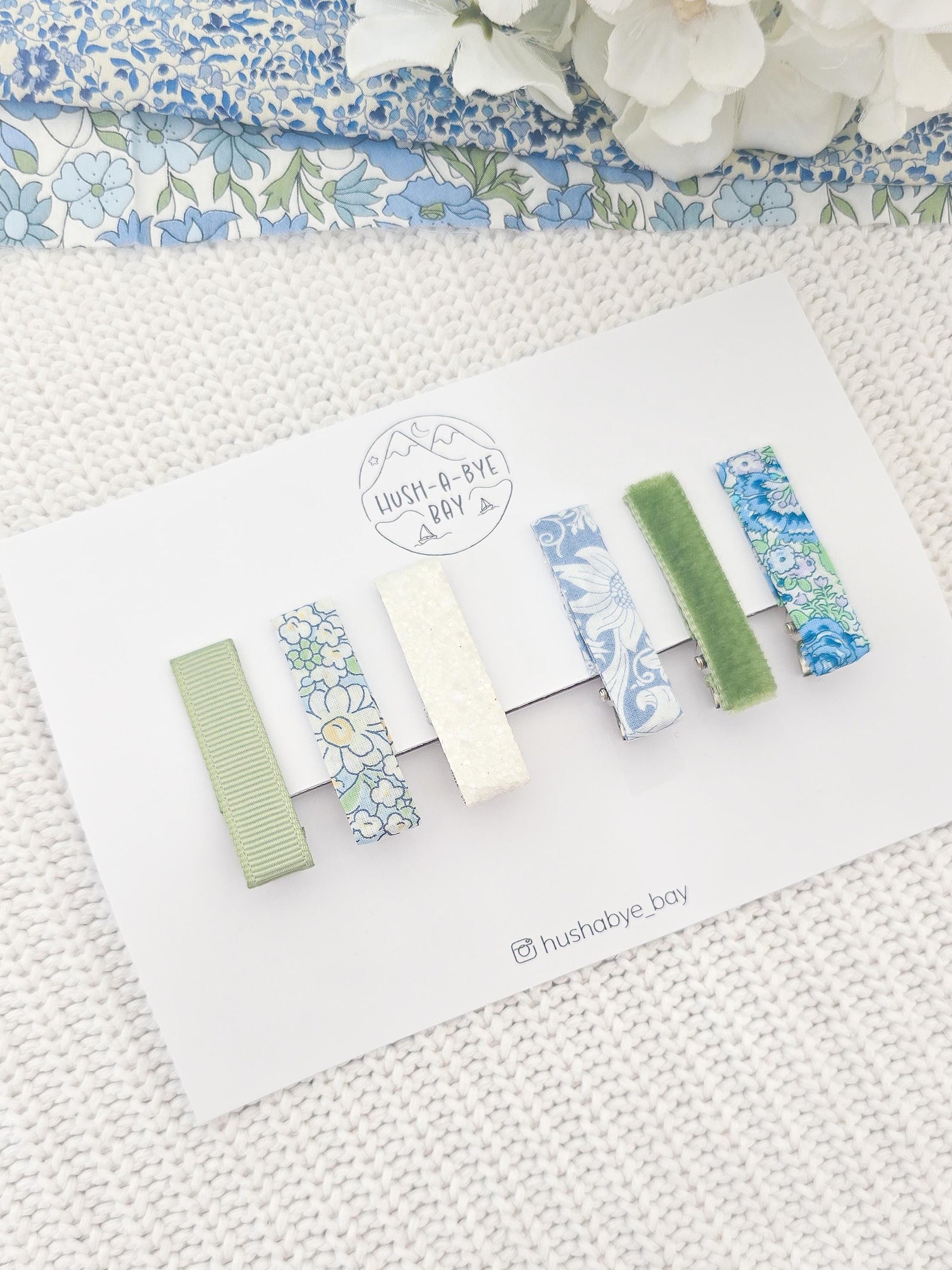 Liberty Hair Clip Set - Teal