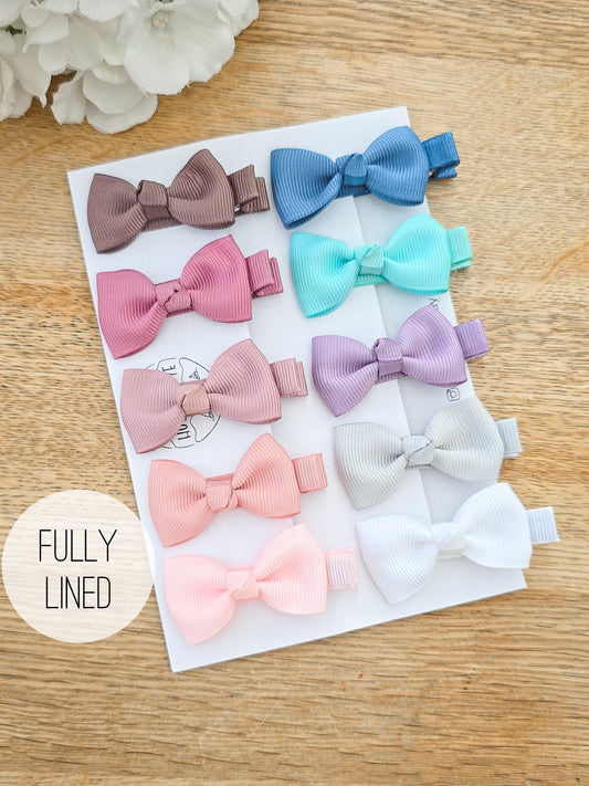 Fully Lined Baby Bows