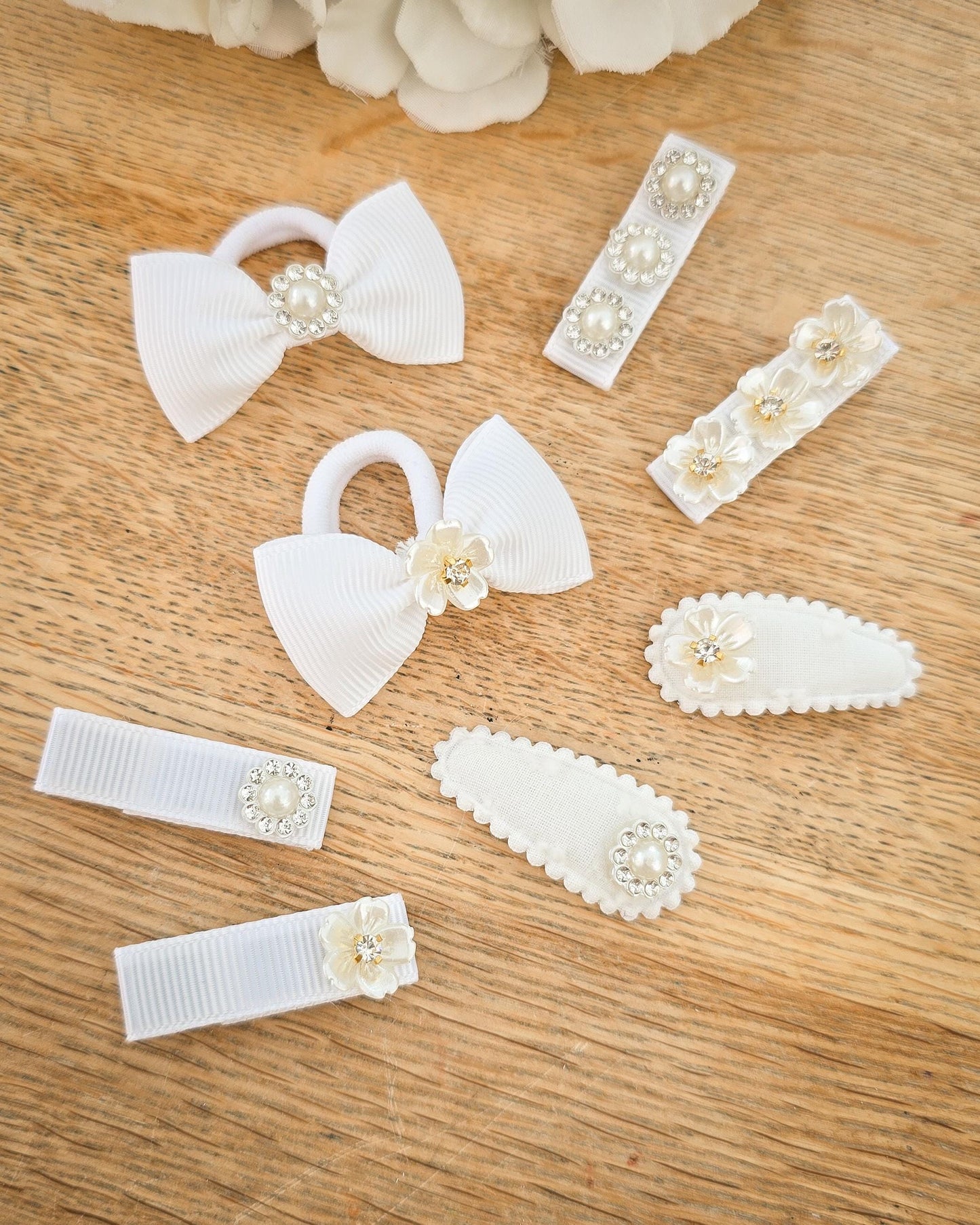 Christening Hair Clips, Flower Girl Hair Clips, Flower Girl Hair Accessories, Jewelled Hair Clips, Sparkly Clips, Pearl Clips, Rhinestone