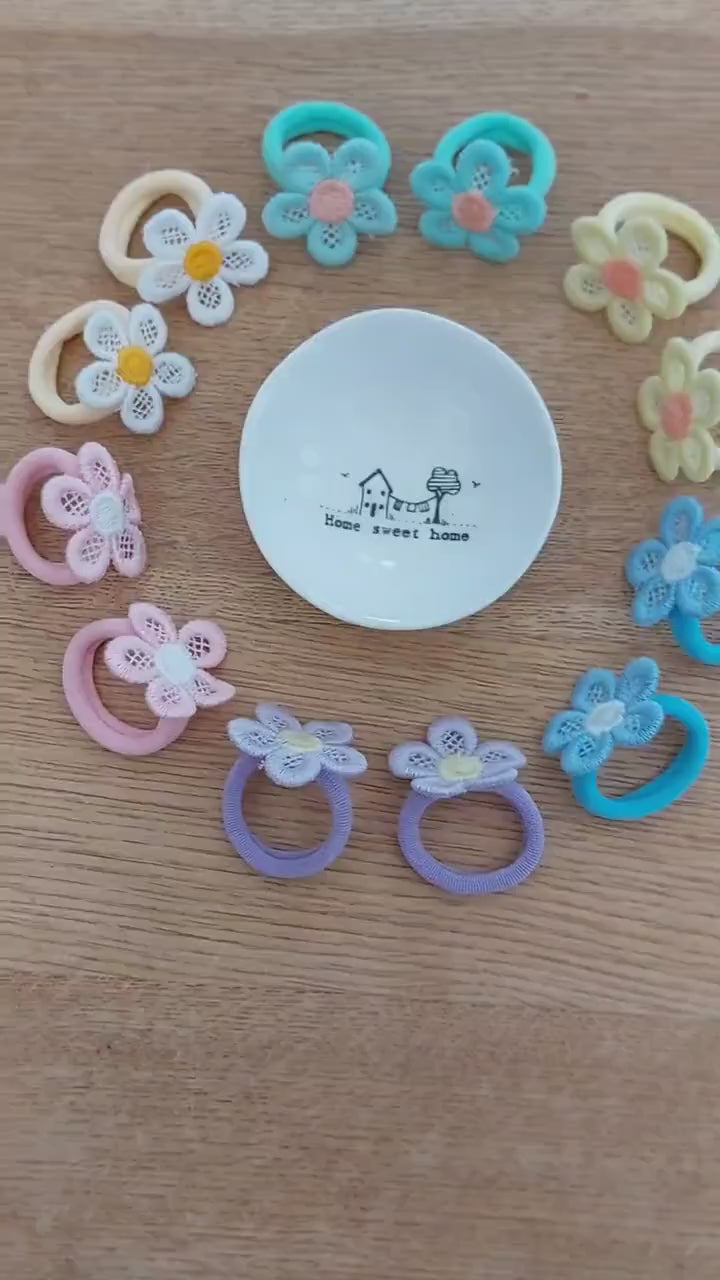 Pair of Baby Hair Ties, Toddler Hair Bands, Baby Hair Bands, Soft Hair Bobbles, Mini Hair Bands, Small Elastics, No Snag Bands