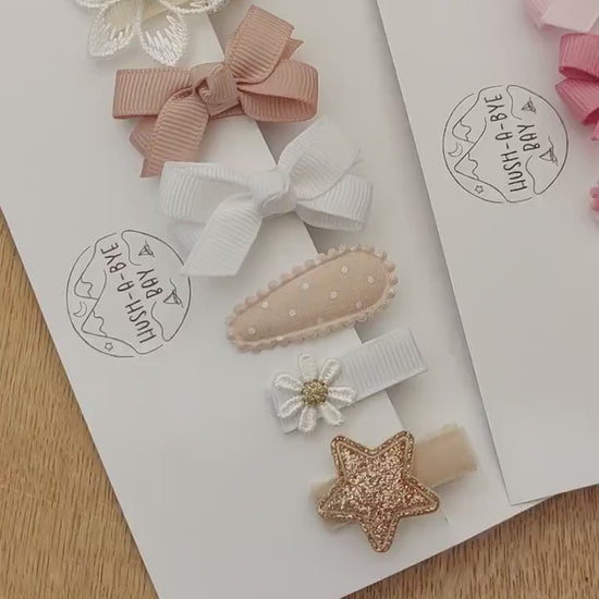 Baby First Hair Clips, Baby Hair Clips, Fully Lined Clips, Baby Fringe Clips, Tiny Hair Clips, Toddler Clips, Gentle Clips, Hair Clip Set
