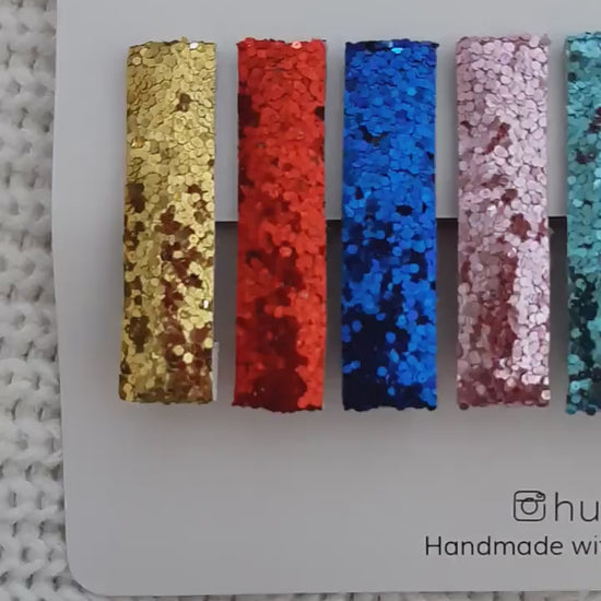 Glitter Hair Clips, Fringe Clips, Toddler Hair Clips, Baby Hair Clips, Sparkly Hair Clips, Hair Clip Set, Party Hair Clips, Christmas Gift