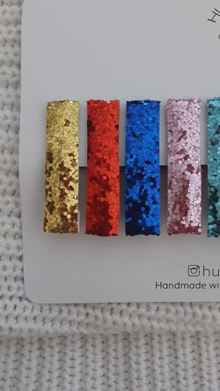 Glitter Hair Clips, Fringe Clips, Toddler Hair Clips, Baby Hair Clips, Sparkly Hair Clips, Hair Clip Set, Party Hair Clips, Christmas Gift