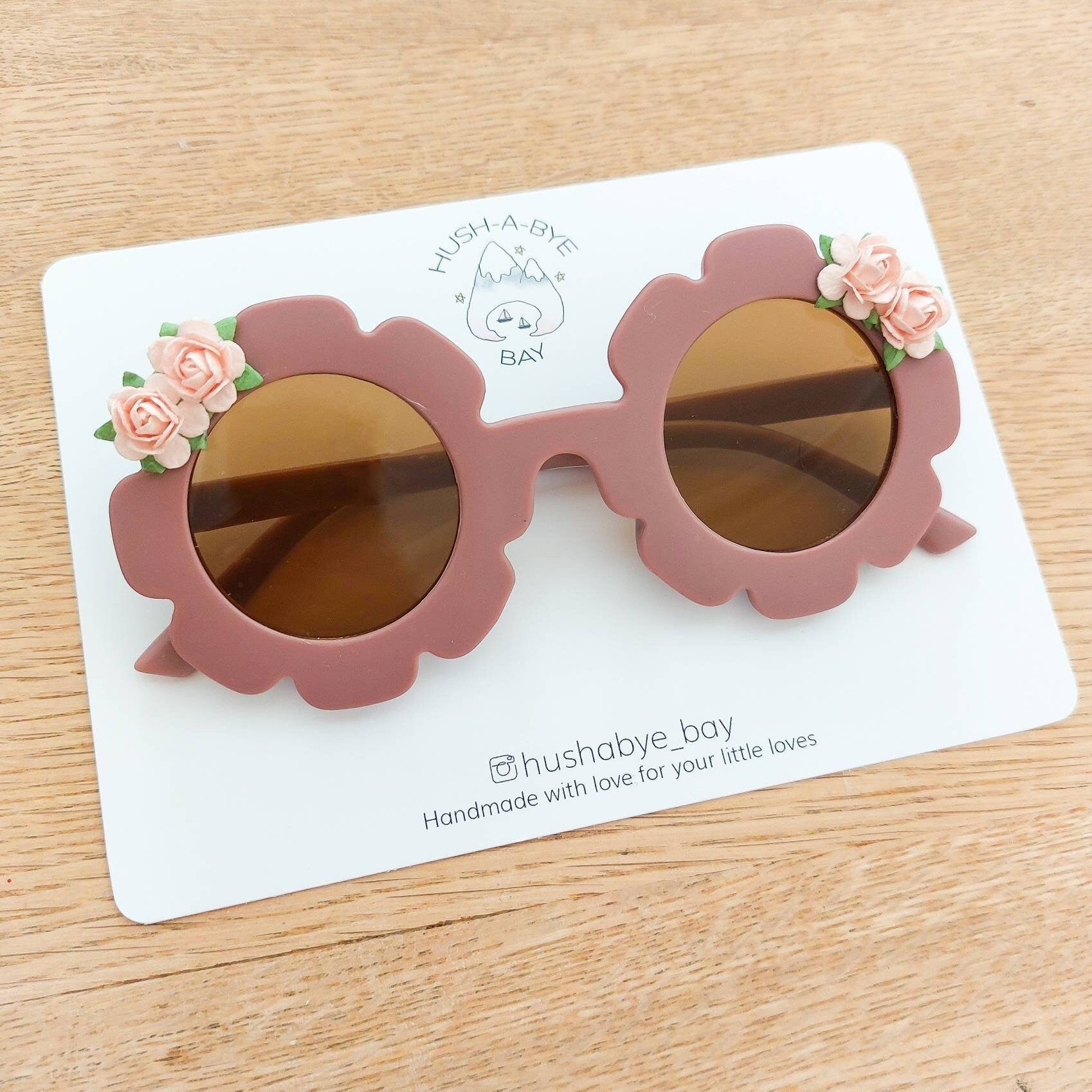 Baby Sunglasses, Flower Sunglasses, Toddler Sunglasses, Vintage Sunglasses, Retro 60s Style, Girls Sunglasses, Flower Power
