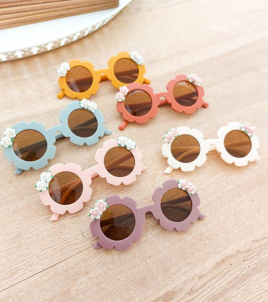 Baby Sunglasses, Flower Sunglasses, Toddler Sunglasses, Vintage Sunglasses, Retro 60s Style, Girls Sunglasses, Flower Power