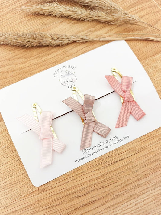 Pink Hair Bows, Pink Bow Snap Clips, Pink Bows, Baby Bows, Toddler Hair Bows, Girls Hair Bows, Baby Snap Clips, Barrettes, Fringe Clips