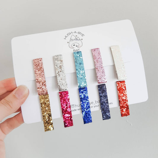 Glitter Hair Clips, Fringe Clips, Toddler Hair Clips, Baby Hair Clips, Sparkly Hair Clips, Hair Clip Set, Party Hair Clips, Christmas Gift