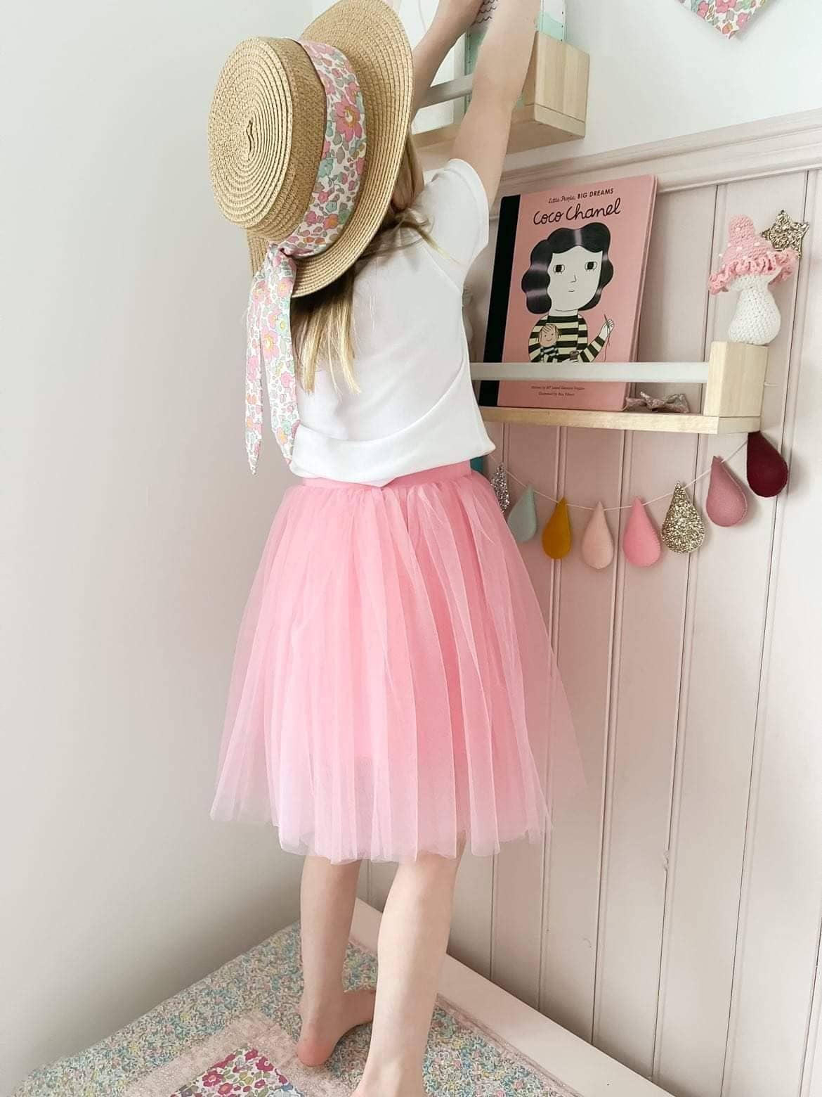 Girls Straw Hat, Sun Hat, Toddler Sun Hat, Boater, Childs Straw Hat, Rifle Paper, Liberty Fabric, Summer Hat, Girls Hat, Toddler Straw Hat