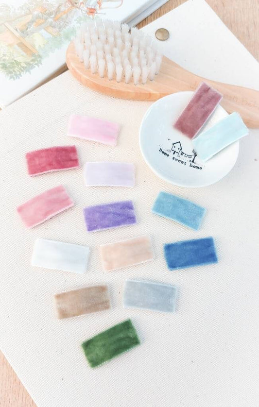 Baby Snap Clips, Baby Hair Clips, Fringe Clips, Velvet Snap Clips, First Hair Clips, Tiny Snap Clips, Toddler Clips, Gentle Hair Clips, Soft