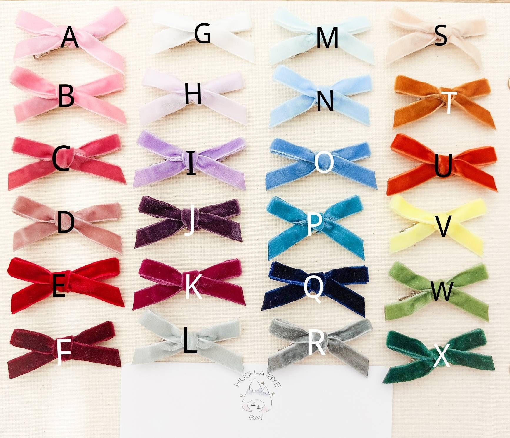 Velvet Bows - clips or headbands, Baby Hair Clips, Newborn Bows, Newborn Headband, Baby Bows, Baby Headband, Fringe Clips, Toddler Barrettes