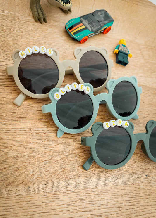 Boys Sunglasses, Personalised Baby Sunglasses, Name Sunglasses, Teddy Sunglasses, Toddler Sunglasses, Teddy Ear Glasses, Baby Boy Sunglasses