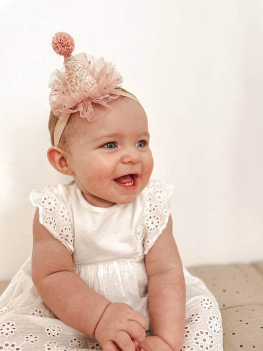 Party Hat, Baby Party Hat, 1st Party Hat, Toddler Party Hat, Birthday Party Hat, Party Crown, Glitter Party Hat, Pom Pom Party Hat